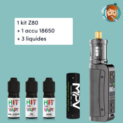 Pack gros fumeur : Z80 + accu + 3 liquides